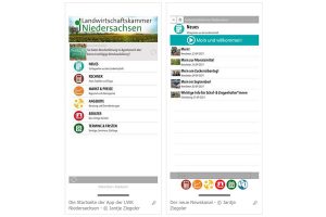 Screenshots 'LWK Niedersachsen-App', © Jantje Ziegeler